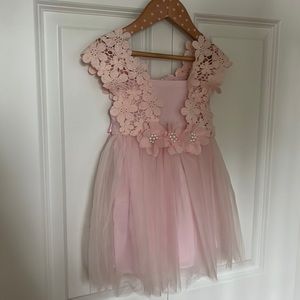 NWT Formal pink tutu dress- flower girl 3t/100 cm